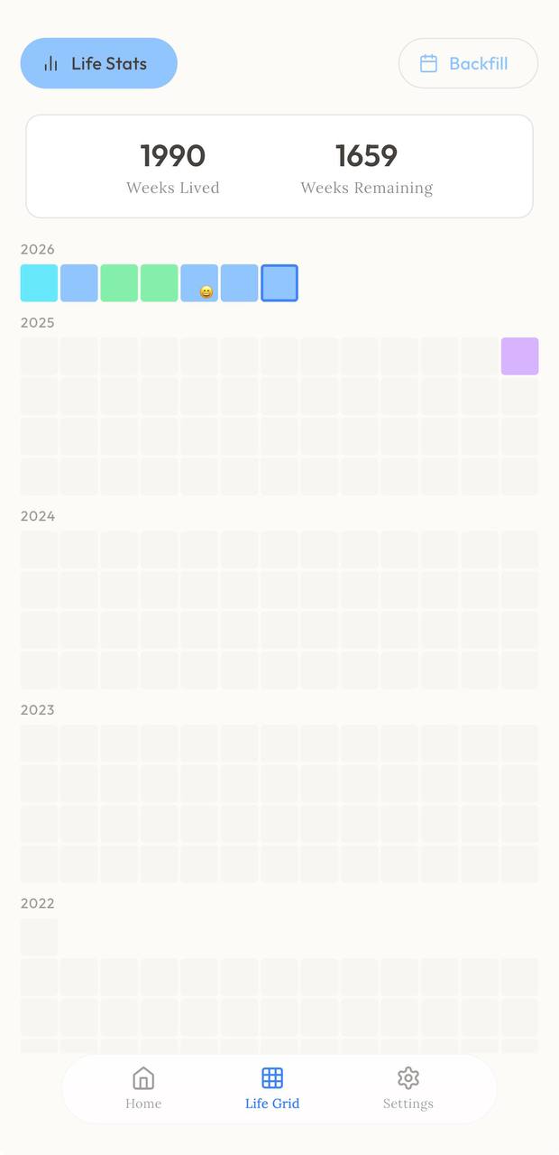Life Grid visualization